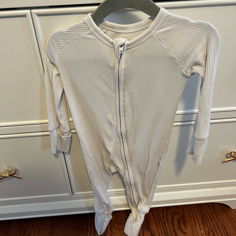 Little Sleepies Cream Kids One Piece
